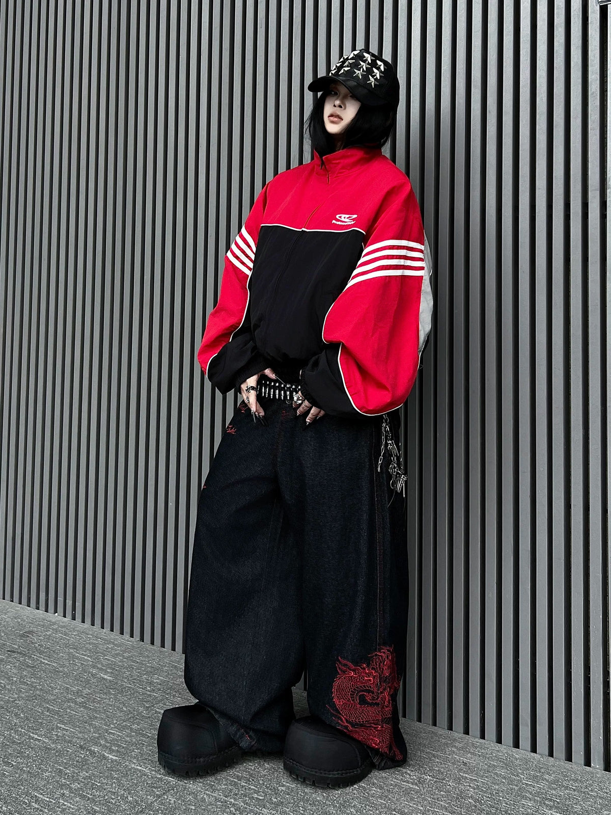 Bicolor Line Design Track Jacket MB7458