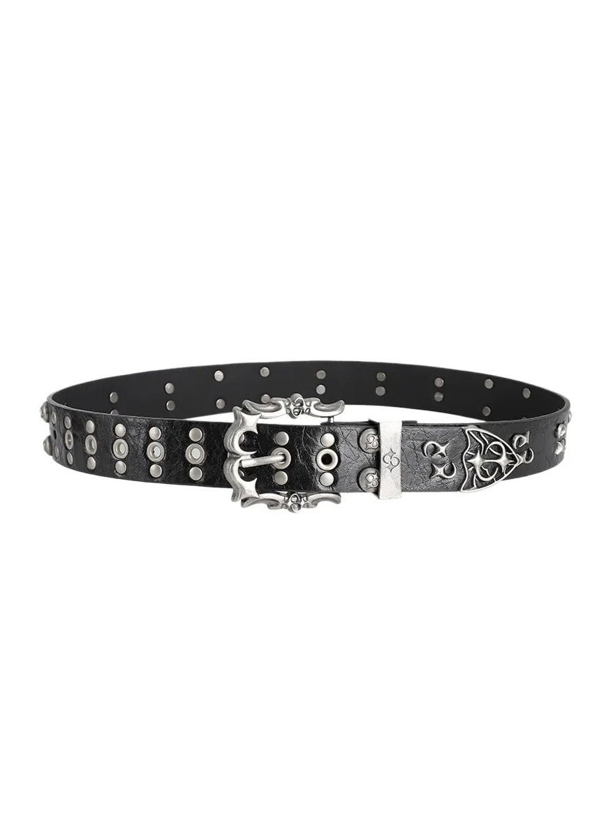 Riveted Pin Buckle Metal Belt MB7460