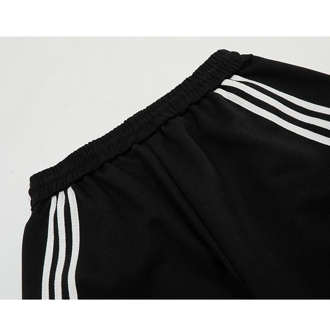 Slant Three Bar Wide Sweat Pants MB7407