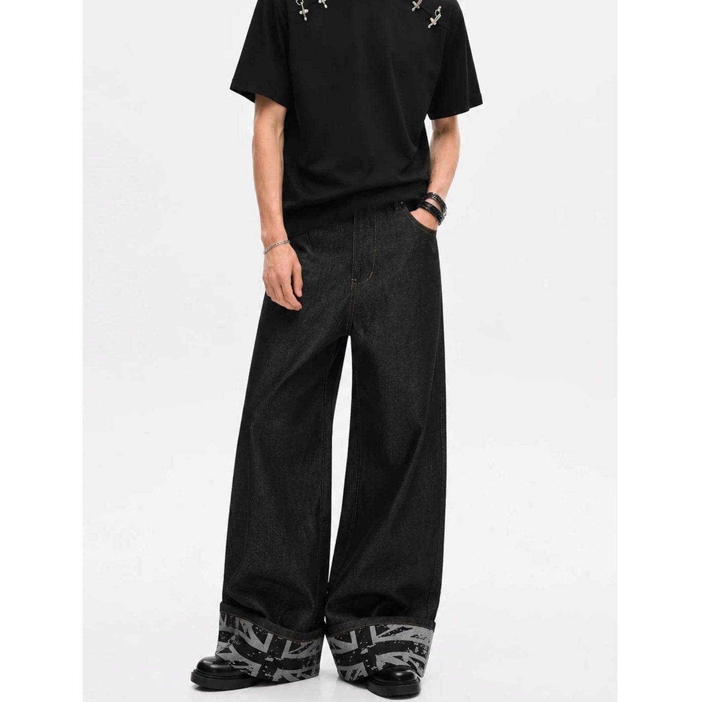 Union Jack Edge Studded Jeans MB7420