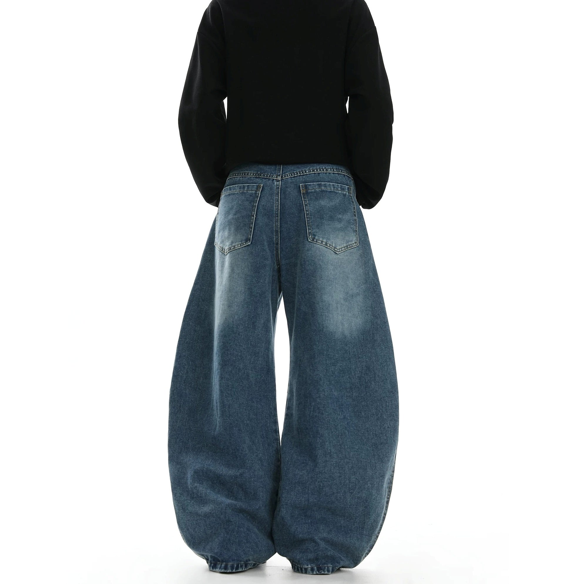 Deconstructed Three-Stripe Curved Jeans MB7419