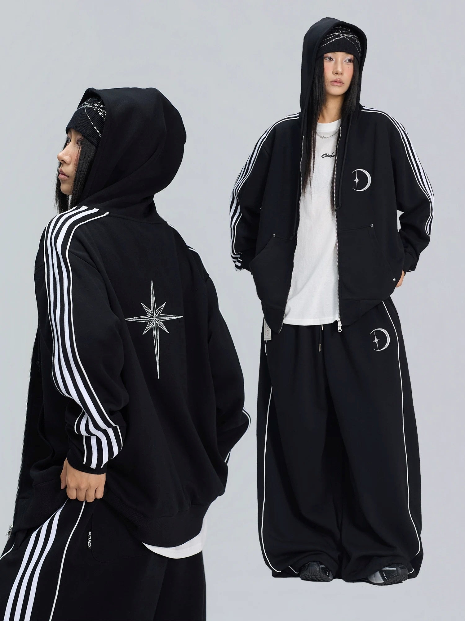 【上下別売り】Star&Moon Graphic Side-Line Sweat Set-up MB7446