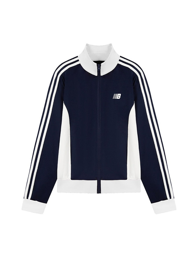 Retro Sporty Line Stand-Collar Zip Jacket MB7466