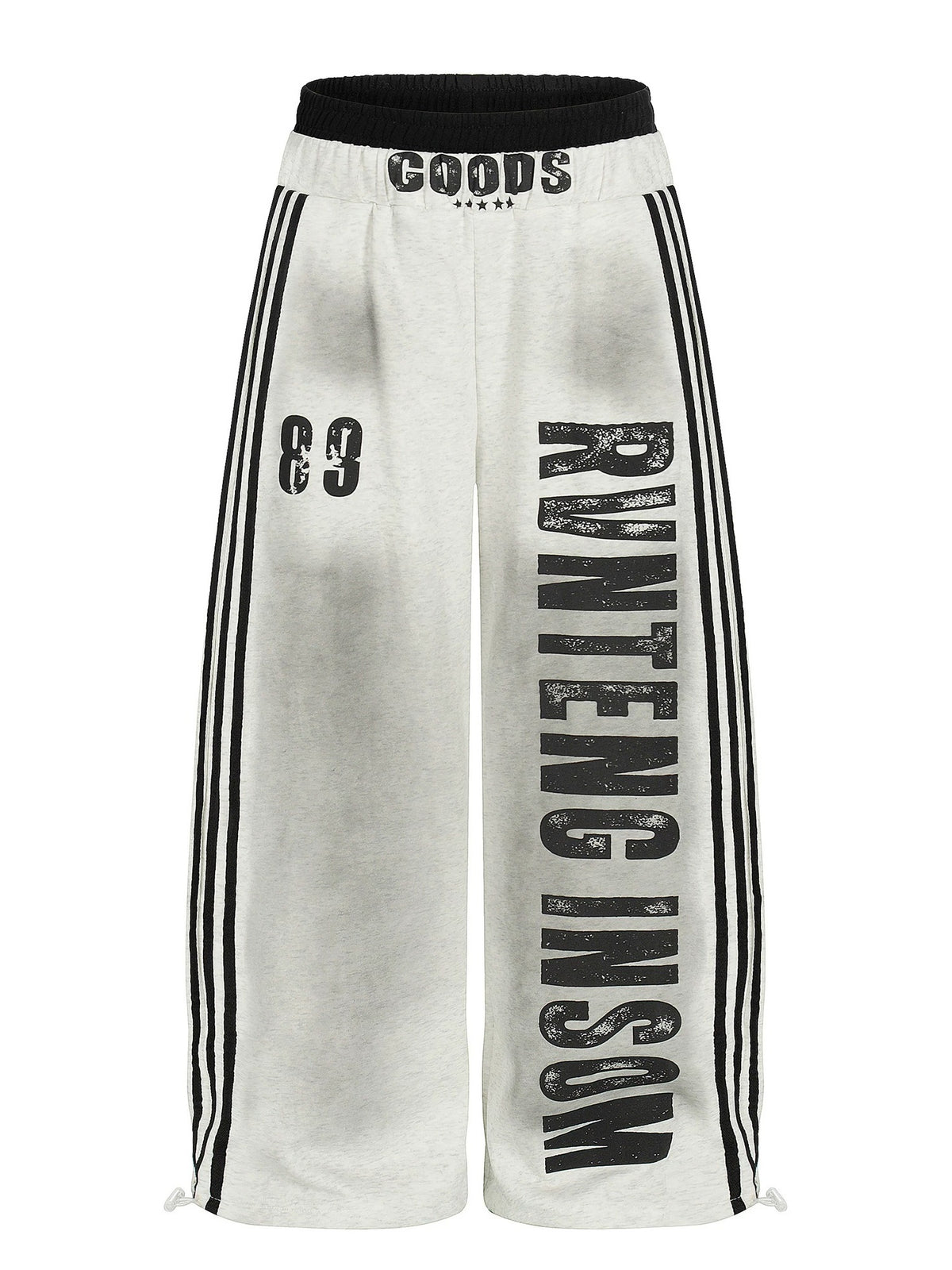 Side-Line Distress Curved Sweat Pants MB7453
