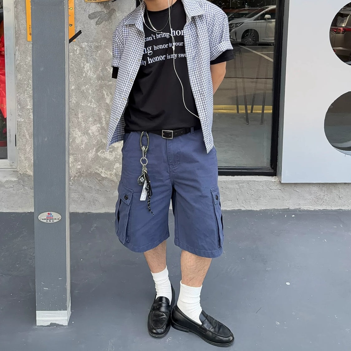 Retro Check Utility Shirt MB7385