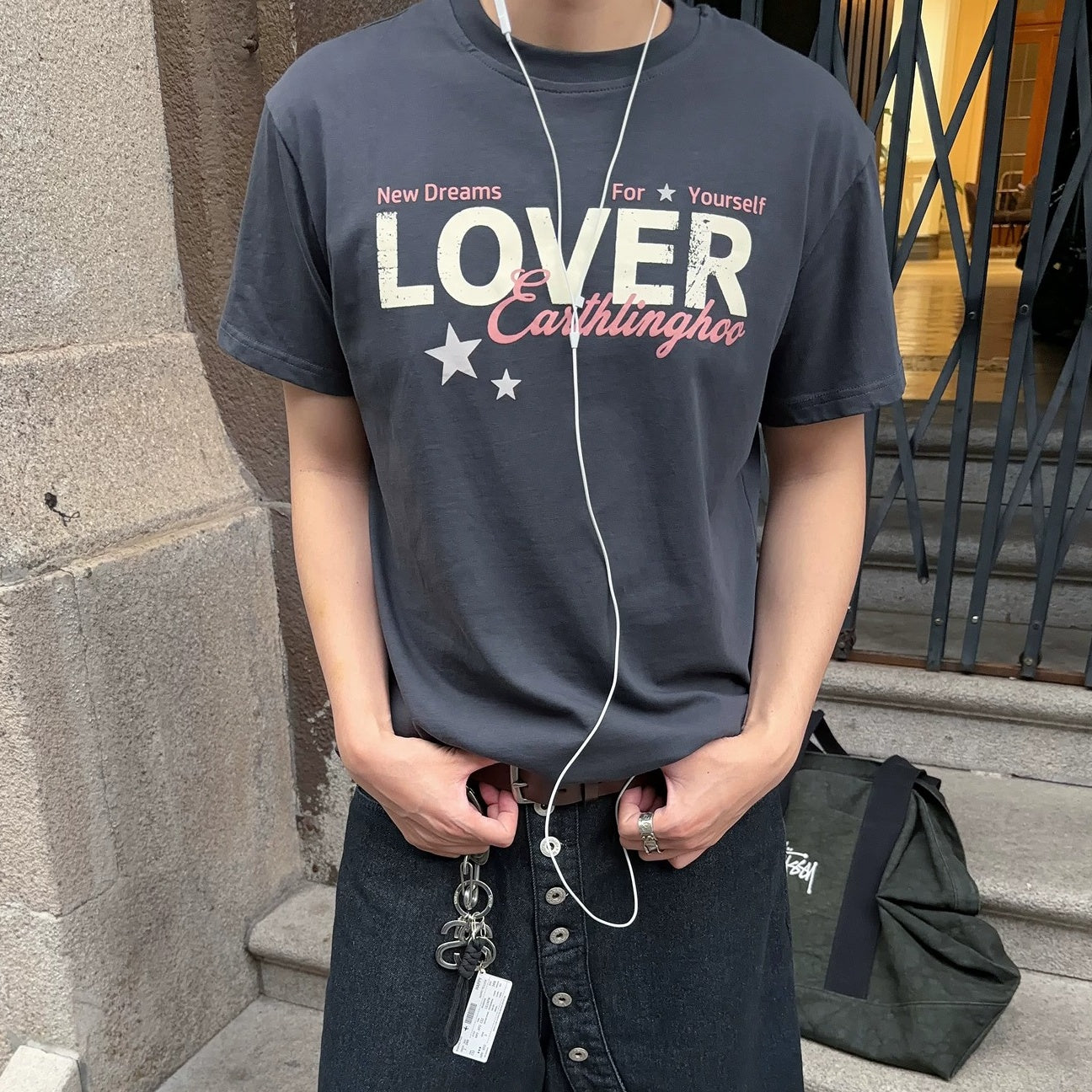 LOVER Vintage Style Graphic T-Shirt MB7388