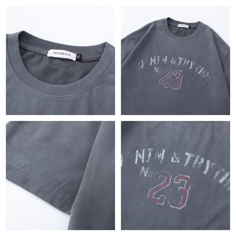 Vintage Fade Numbering T-Shirt MB7394