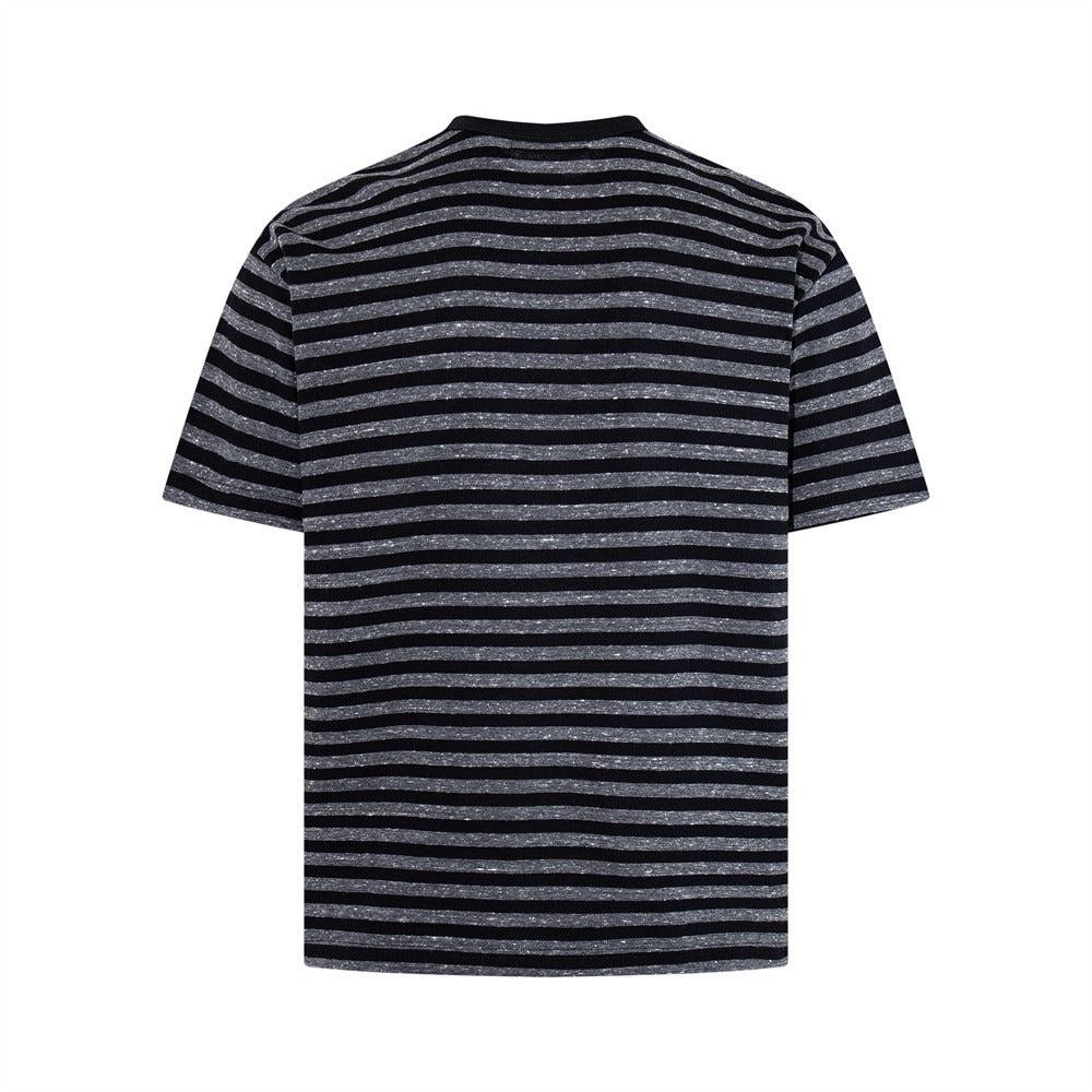 Retro Border Henley Neck T-shirt MB7391