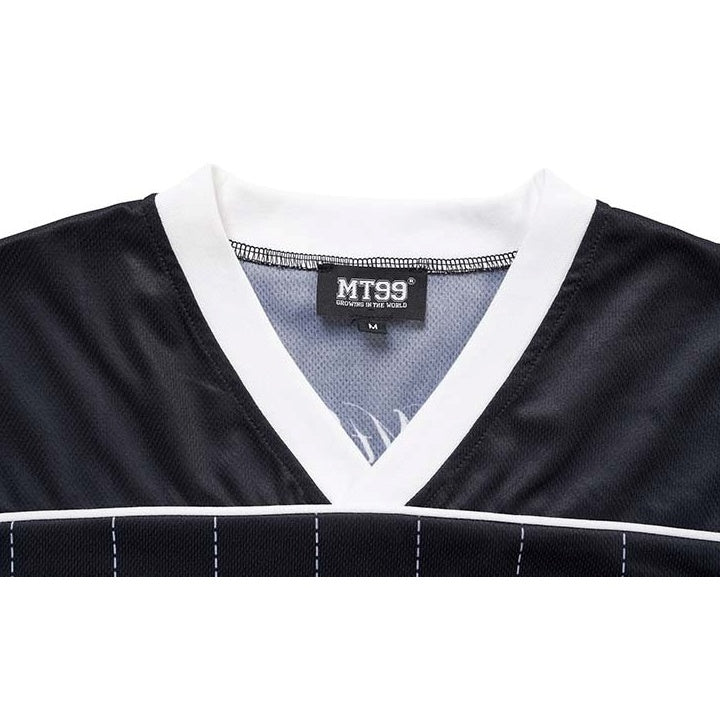 Alphanumeric Print Oversized Game Shirt MB7387