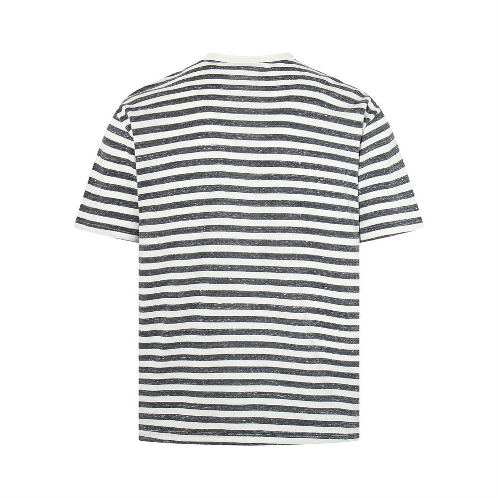 Retro Border Henley Neck T-shirt MB7391