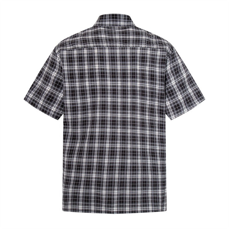 Relaxed Fit Checked Short Sleeve Shirt MB7393