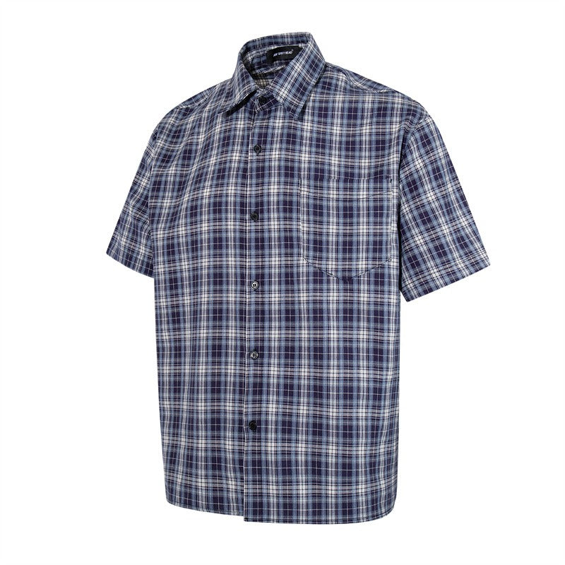 Relaxed Fit Checked Short Sleeve Shirt MB7393