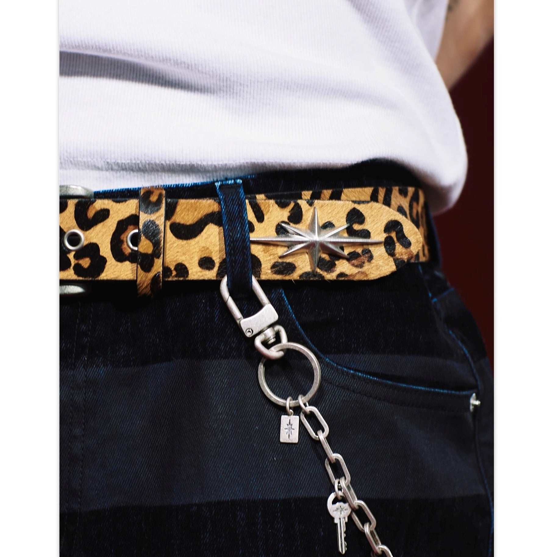 Metal Eight-pointed Star Belt MB7355