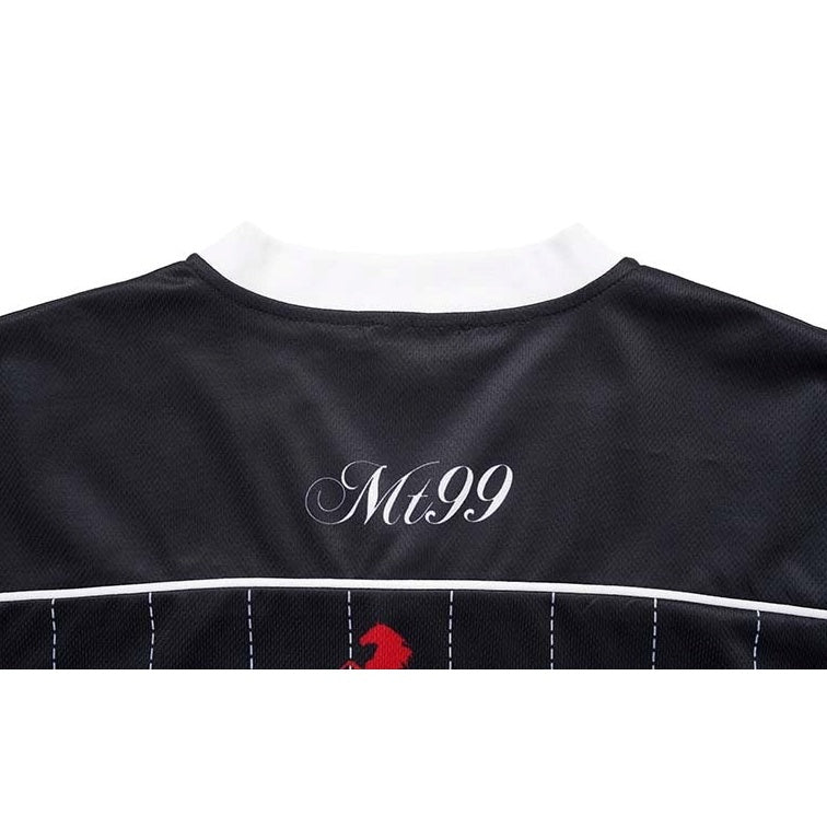 Alphanumeric Print Oversized Game Shirt MB7387