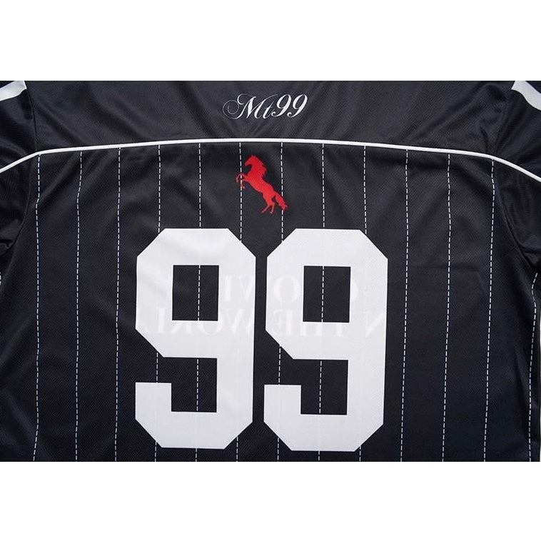 Alphanumeric Print Oversized Game Shirt MB7387