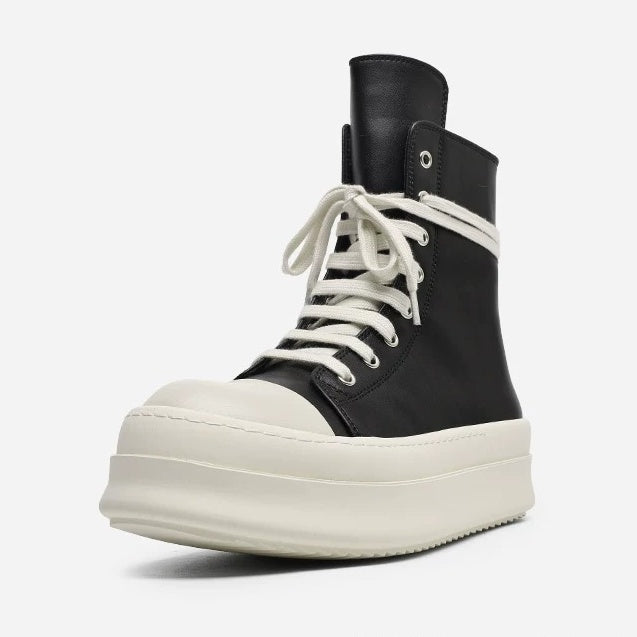High-Top Zipper Design Lace-up Sneaker MB7429