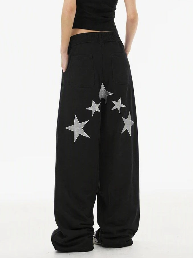 Five-Point Star Embroidered Sweat Pants MB7468