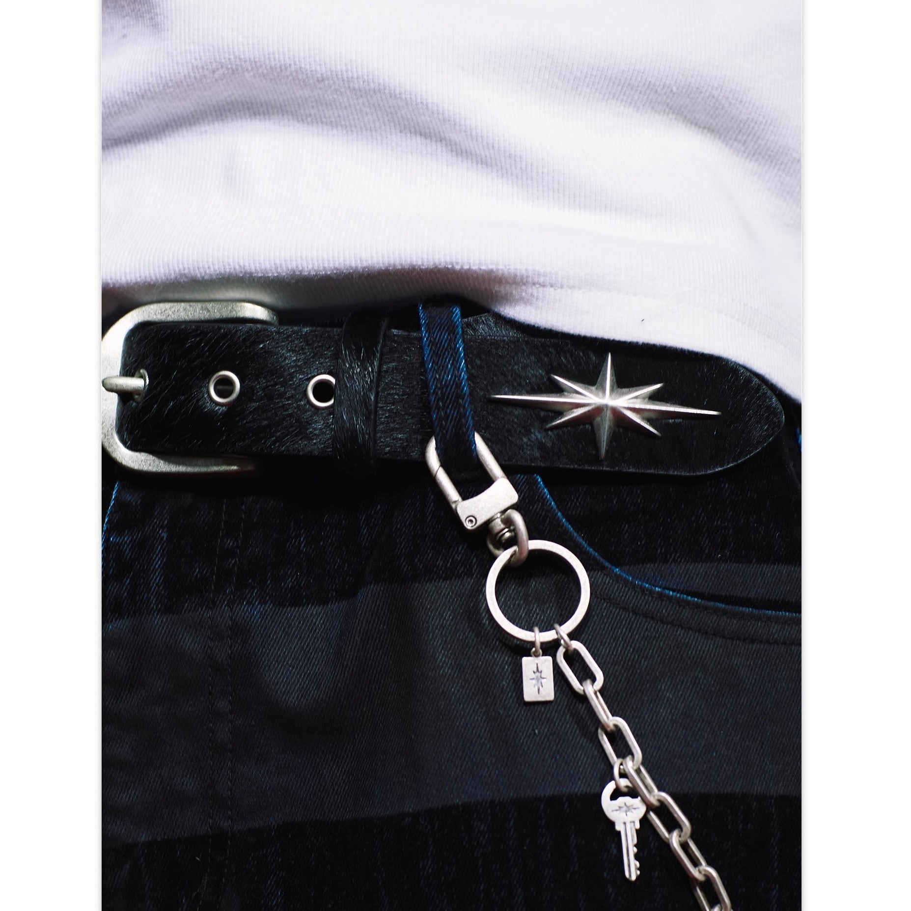 Metal Eight-pointed Star Belt MB7355