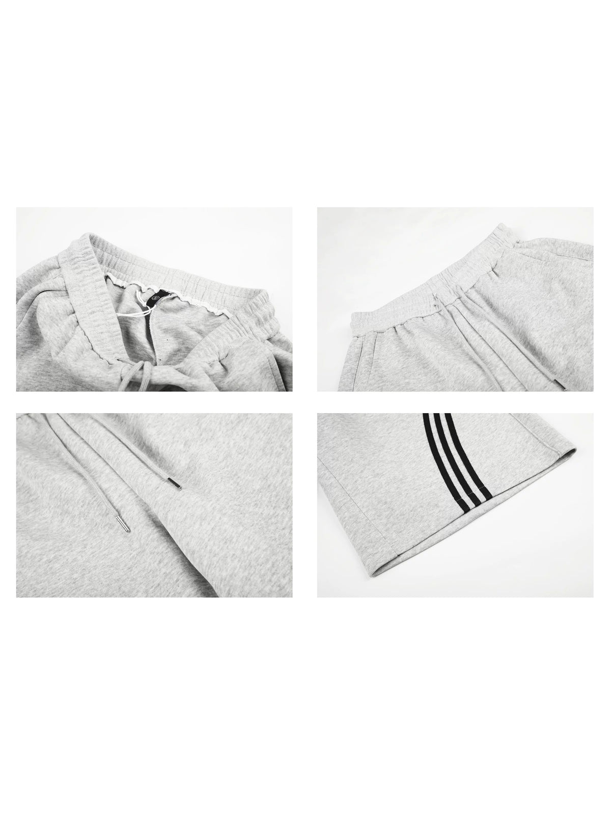 Side-Line Cropped Wide Sweat Pants MB7456