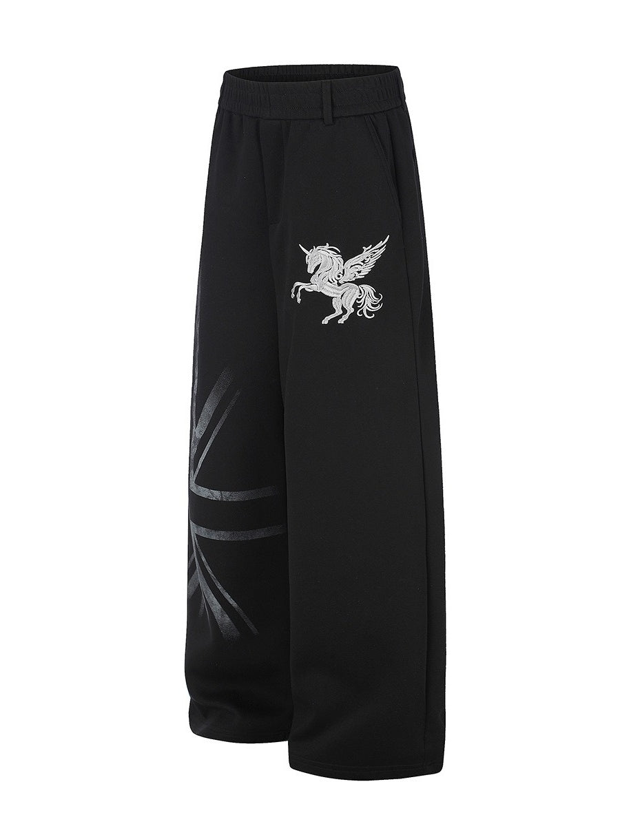 Five-Point Star Embroidered Sweat Pants MB7468