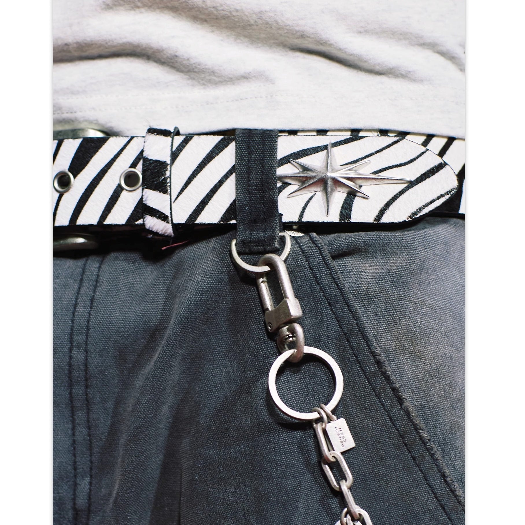 Metal Eight-pointed Star Belt MB7355