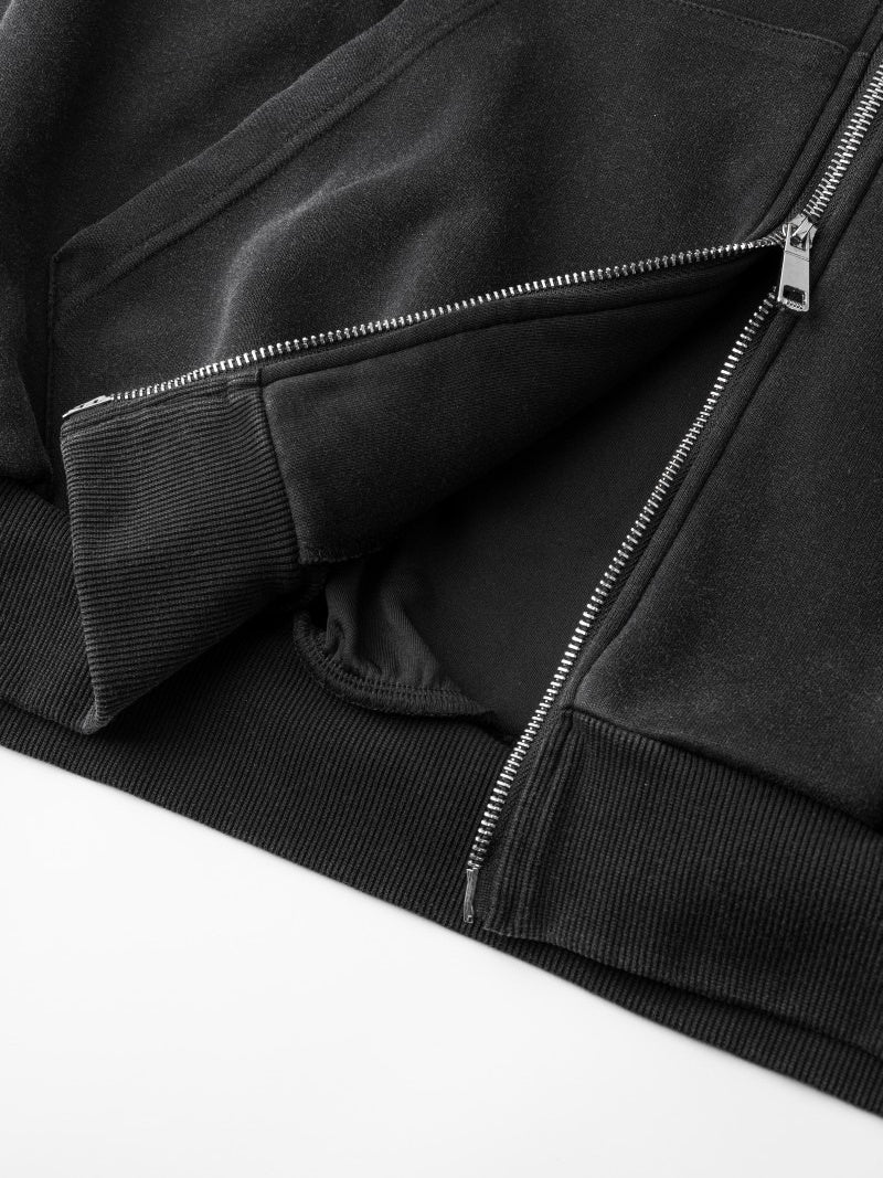 07 Graphic Hooded Zipped Parka MB7444