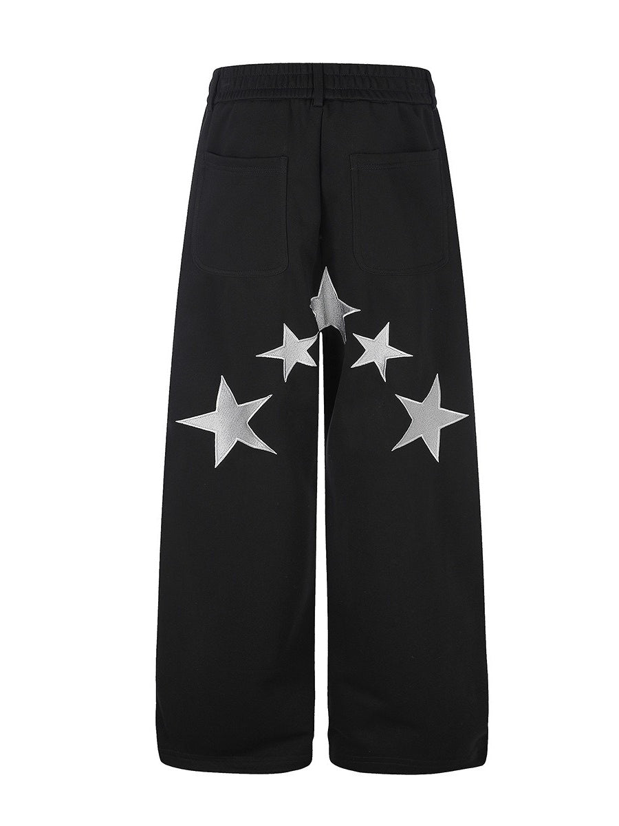 Five-Point Star Embroidered Sweat Pants MB7468