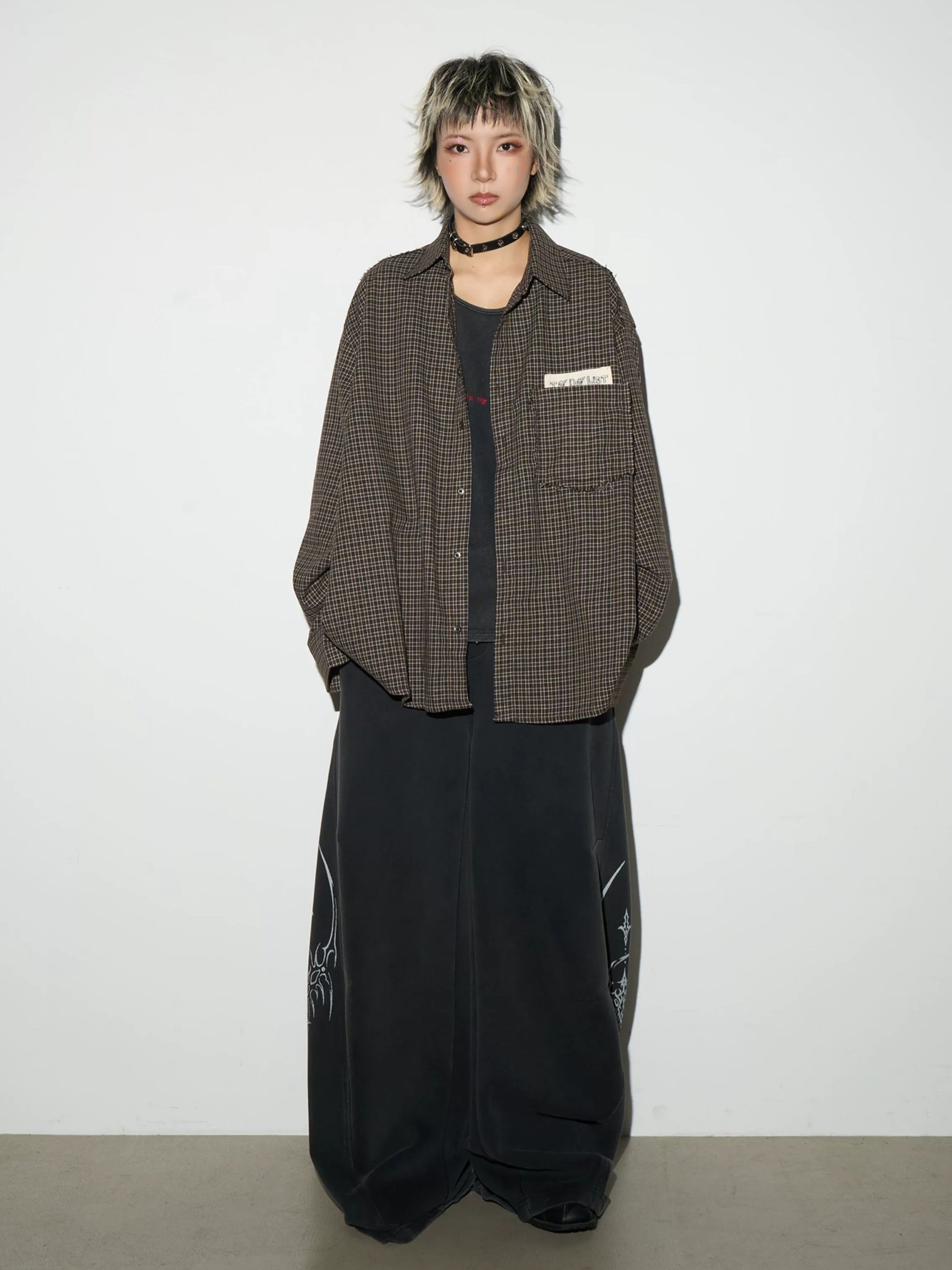 Graffiti Wide Curved Sweat Pants MB7445