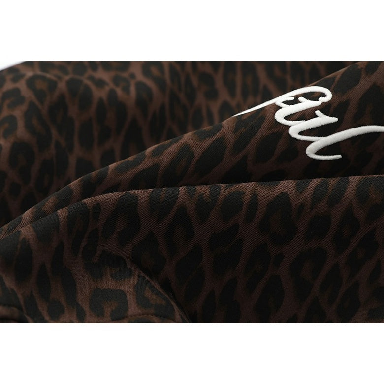 Leopard Numeric Patch Hooded Sweat Jacket MB7465