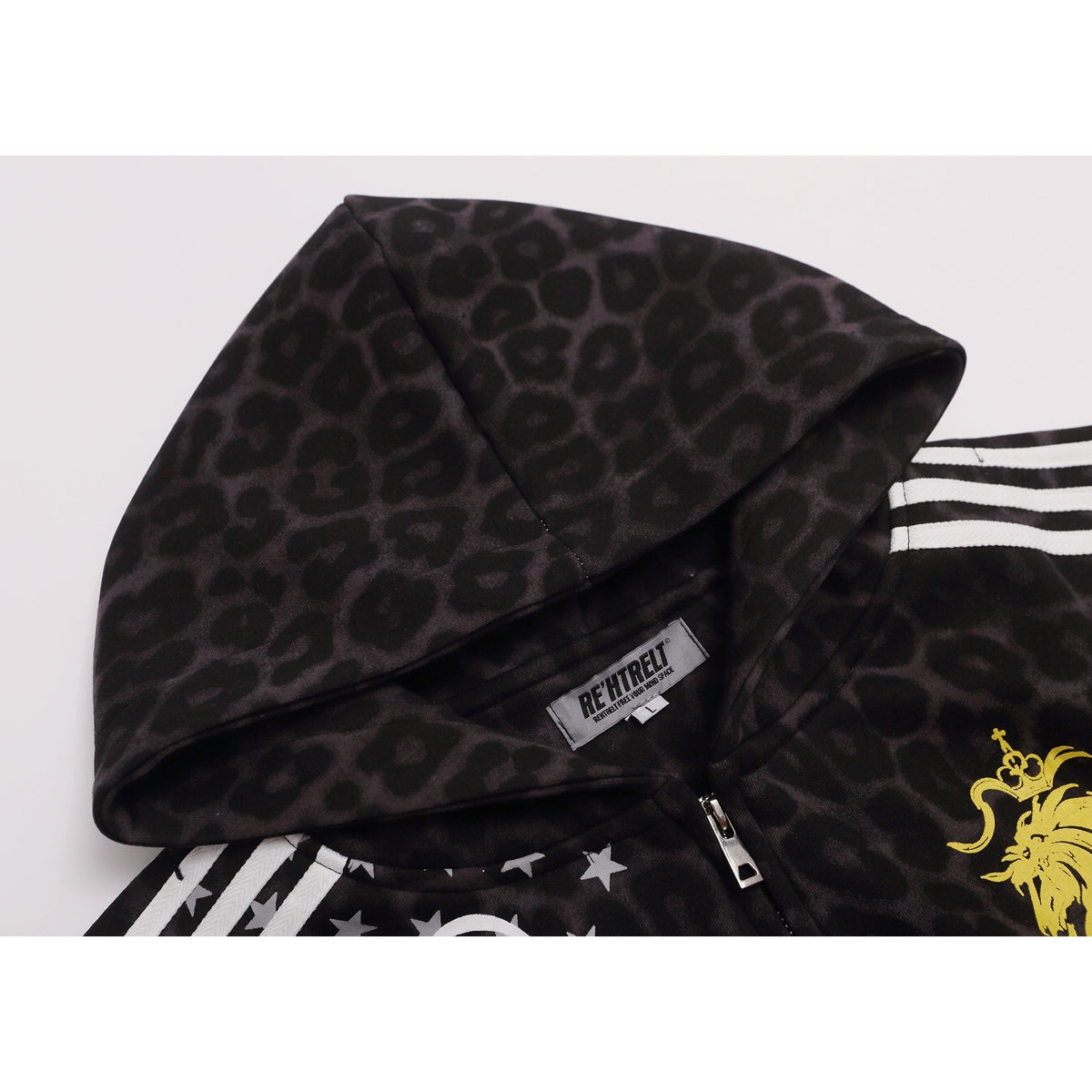 Leopard Print Hooded Sweat Short Jacket MB7467