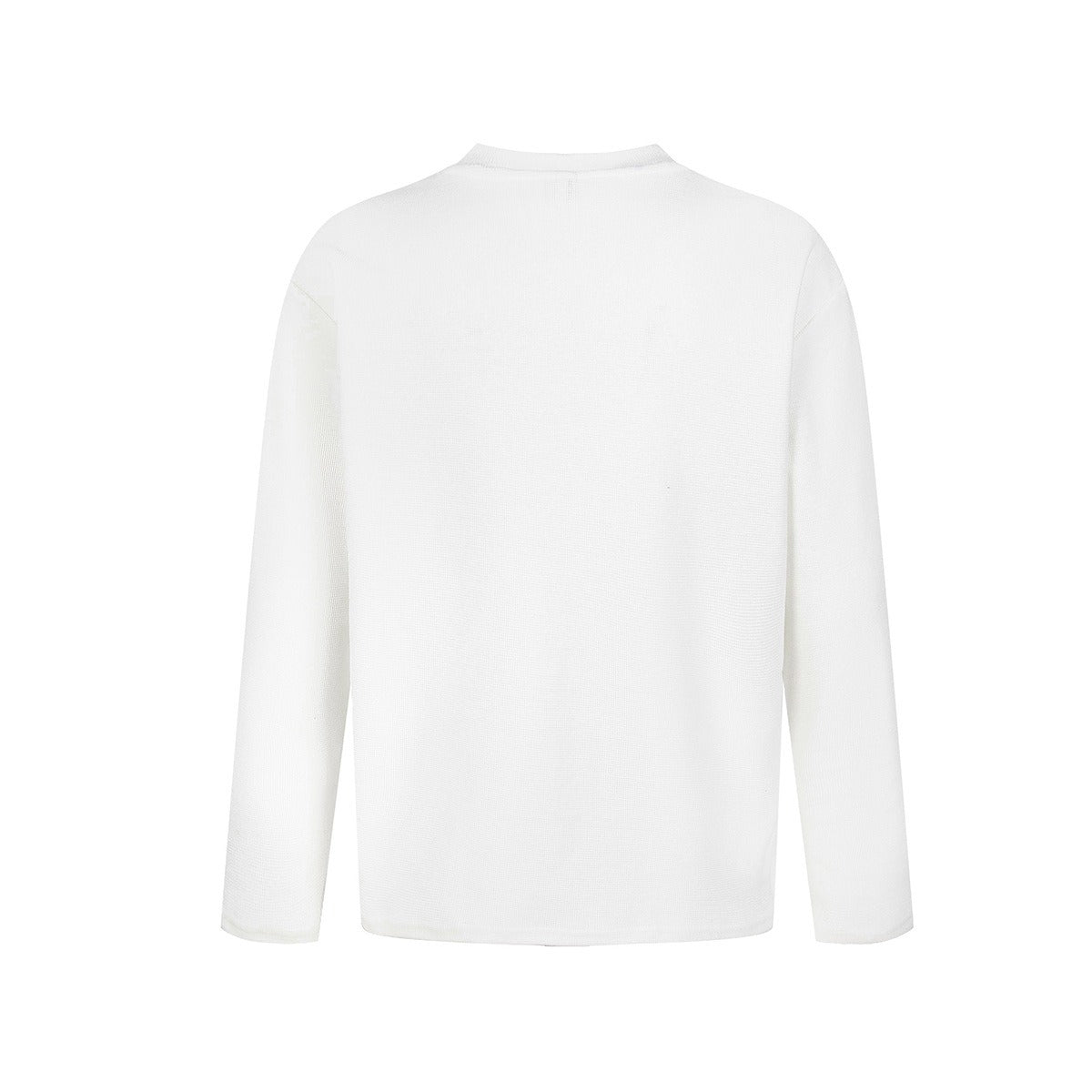 Cross Patchwork Waffle Henry Long Sleeve T-Shirt MB7421