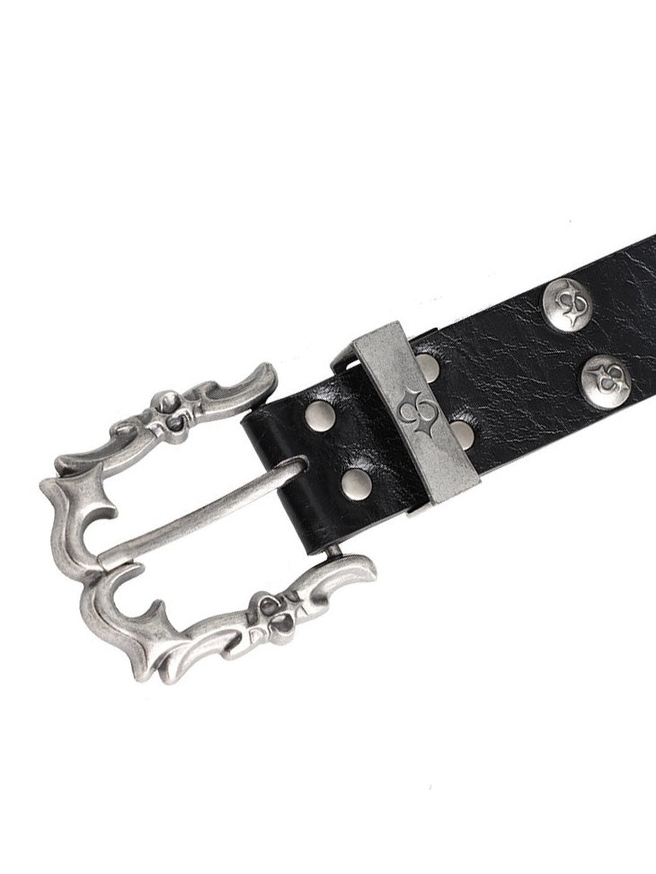 Riveted Pin Buckle Metal Belt MB7460