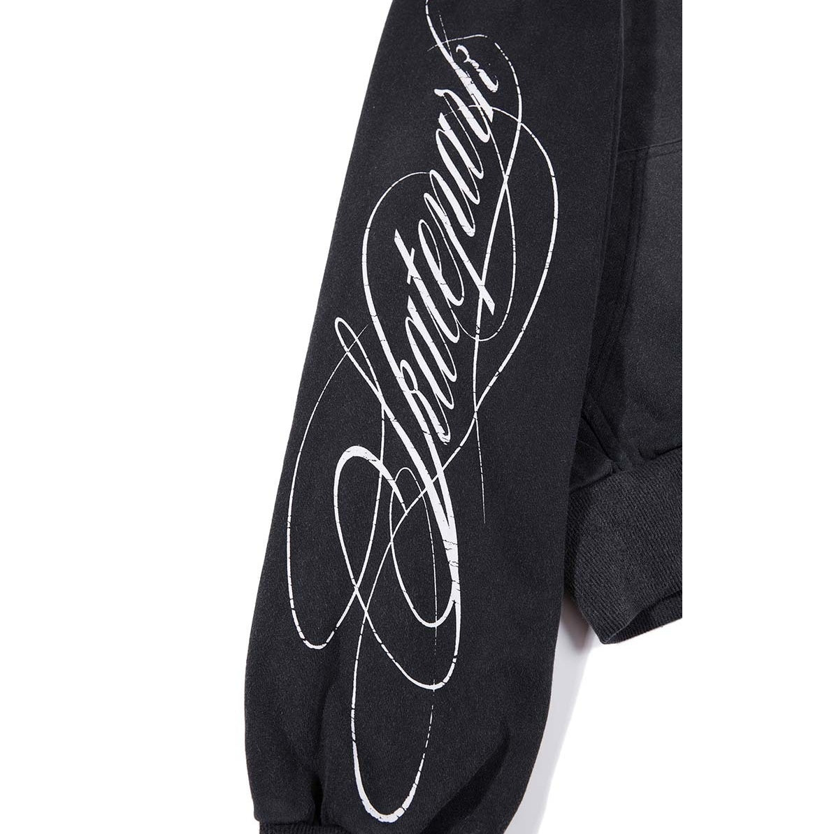 Vintage Badge Print Washed Hooded Jacket MB7463