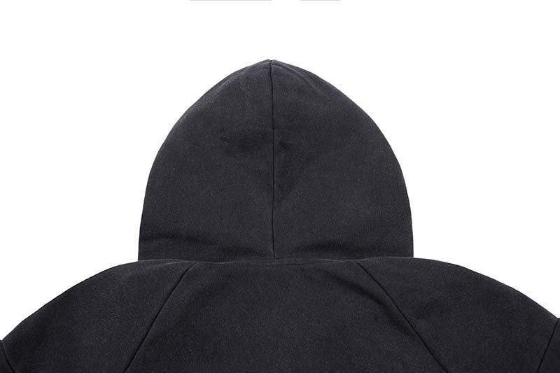 Vintage Badge Print Washed Hooded Jacket MB7463