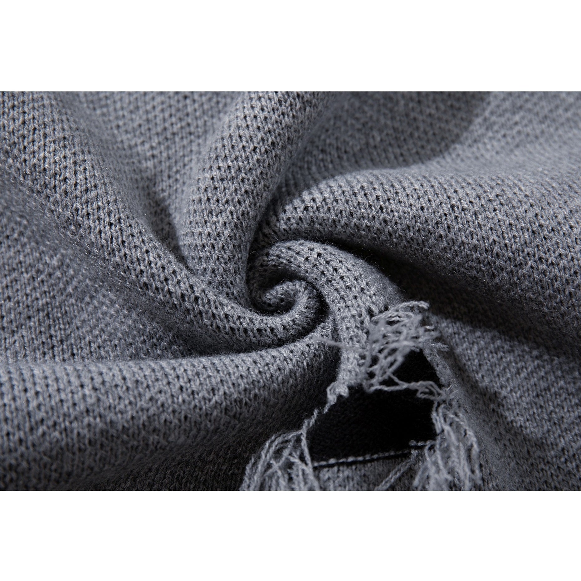 Ripped Tassel Jacquard Sweater MB7417
