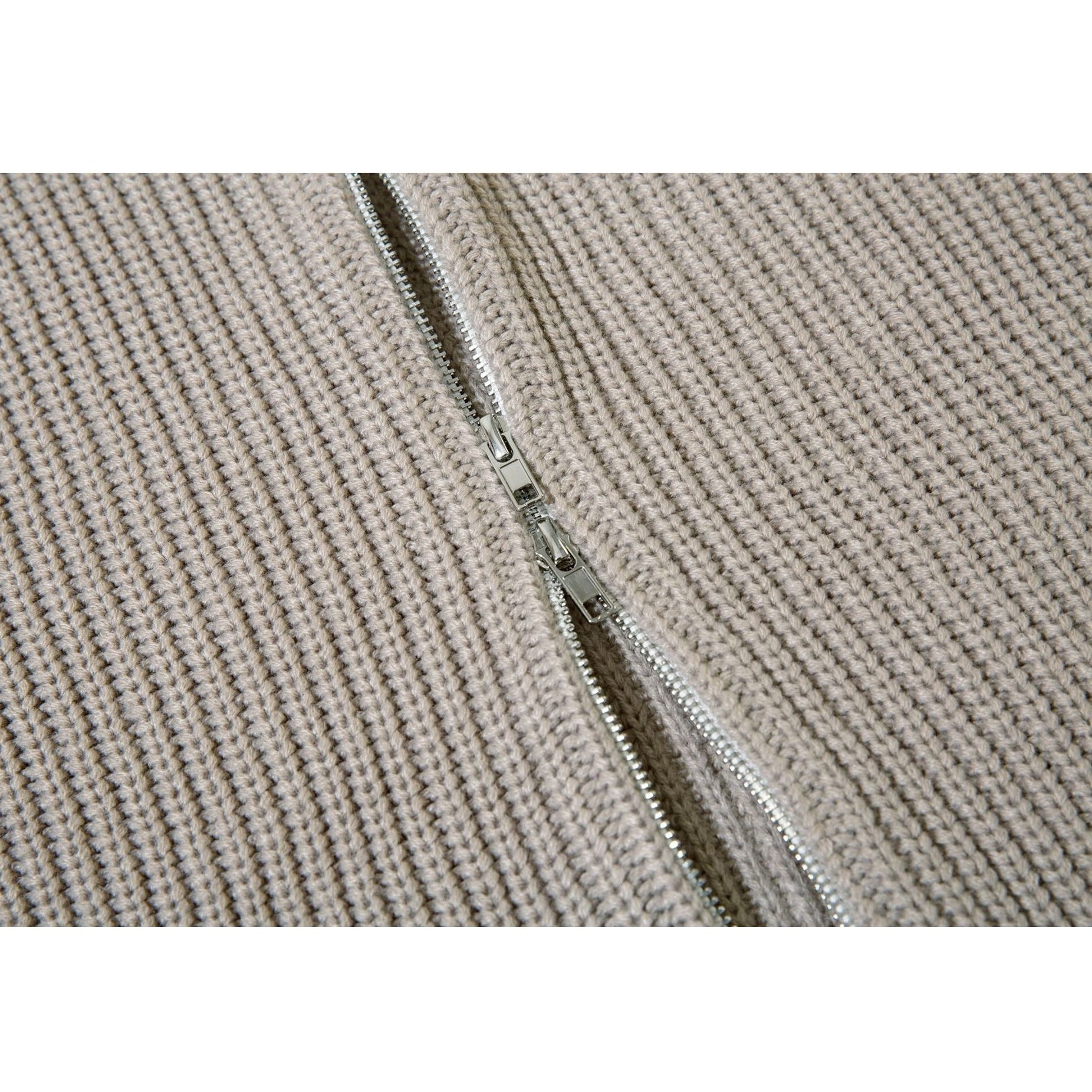 Color-Blocking Knitted Zip Jacket MB7418