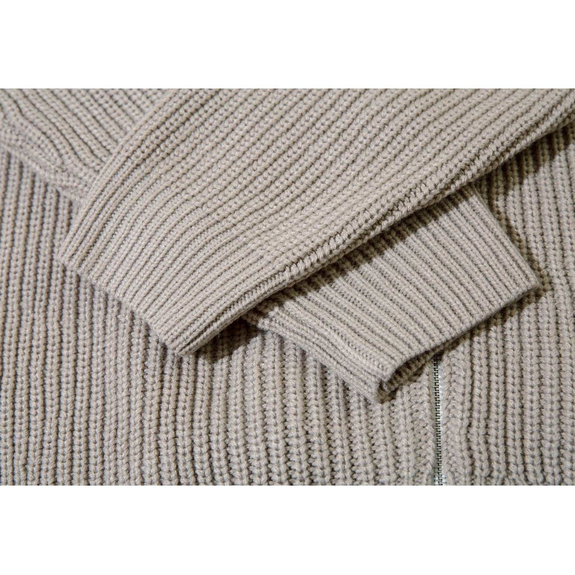Color-Blocking Knitted Zip Jacket MB7418