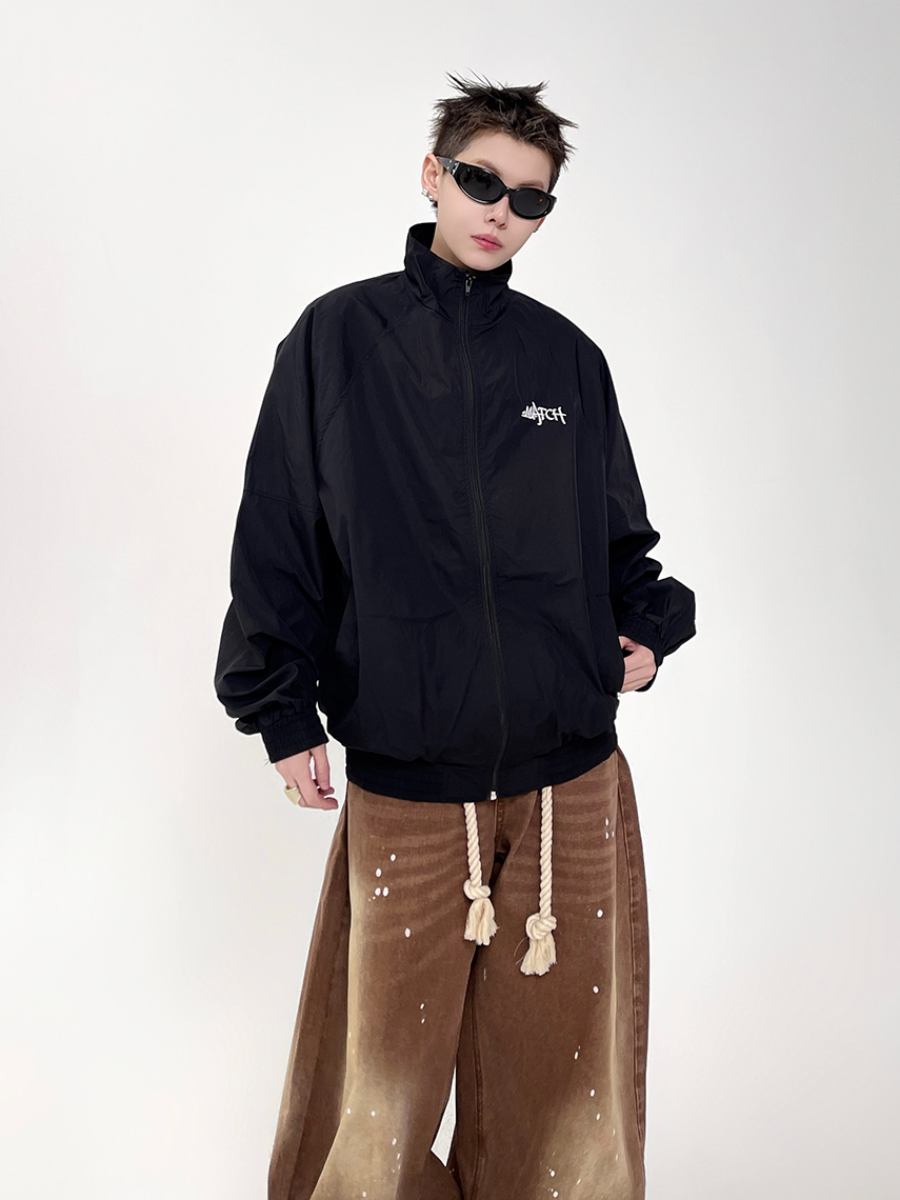 Stand Collar Zipper Light Jacket EAT079
