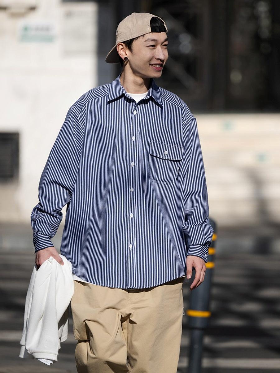 Loose Pinstriped Shirt BI2025
