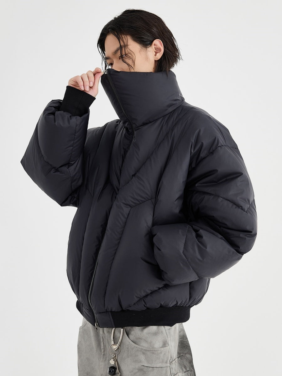 Geometry Stitch High Neck Down Jacket MB7255