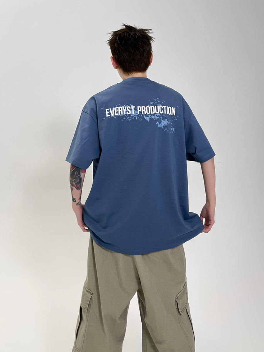Simple Letter Print T-shirt EAT097