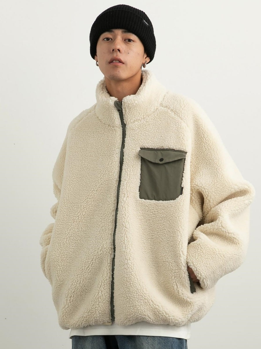Stand Collar Boa Jacket MB7267