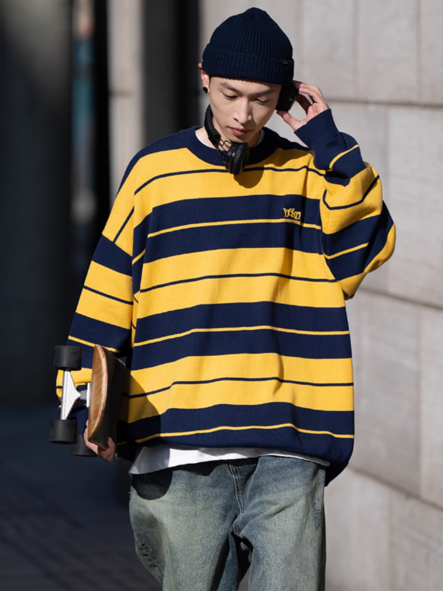 Retro Border Boyish Sweater BI2031