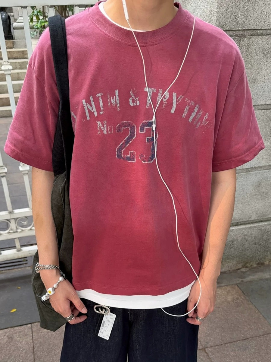 Vintage Fade Numbering T-Shirt MB7394