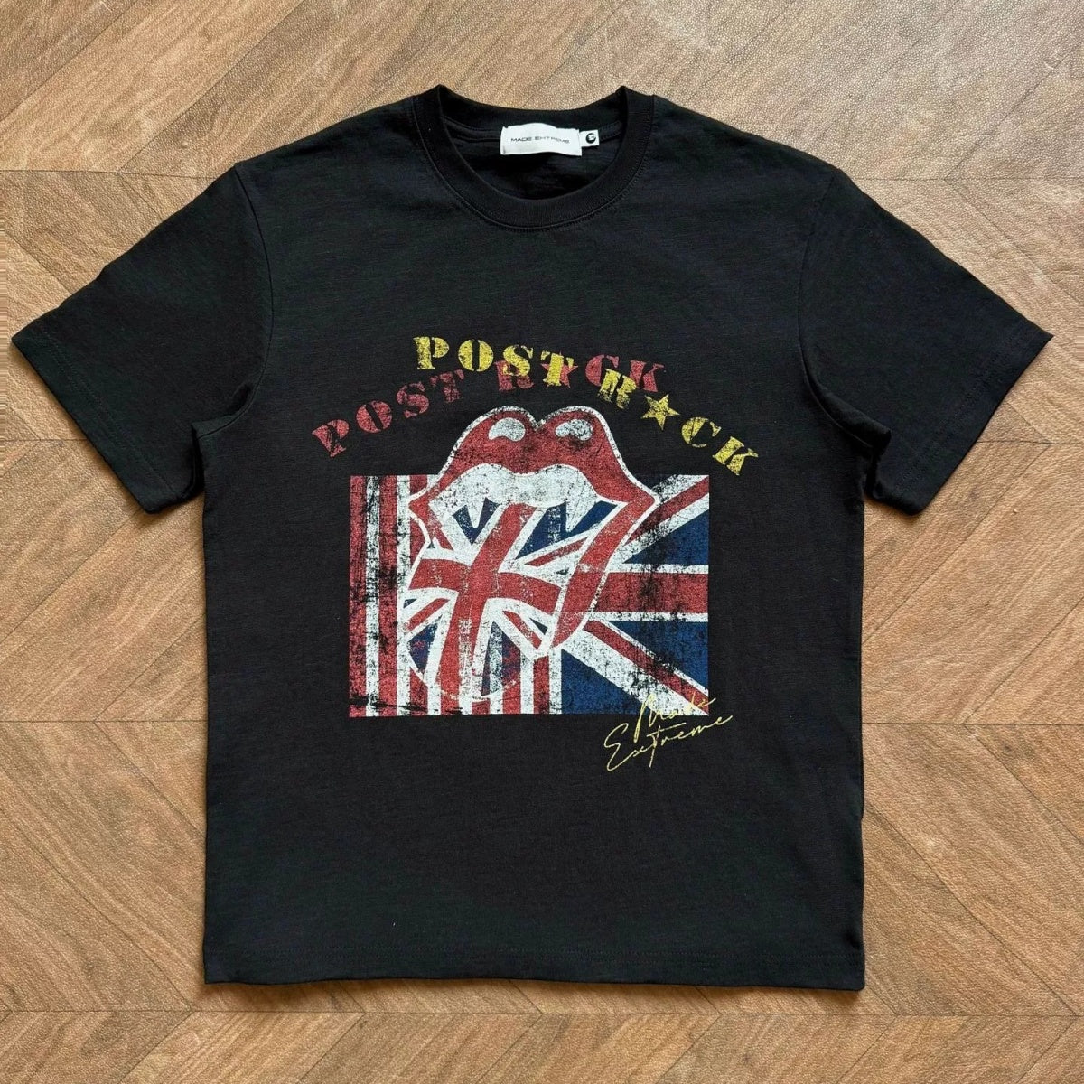 Rock Records Classic Logo Print T-shirt MB7379