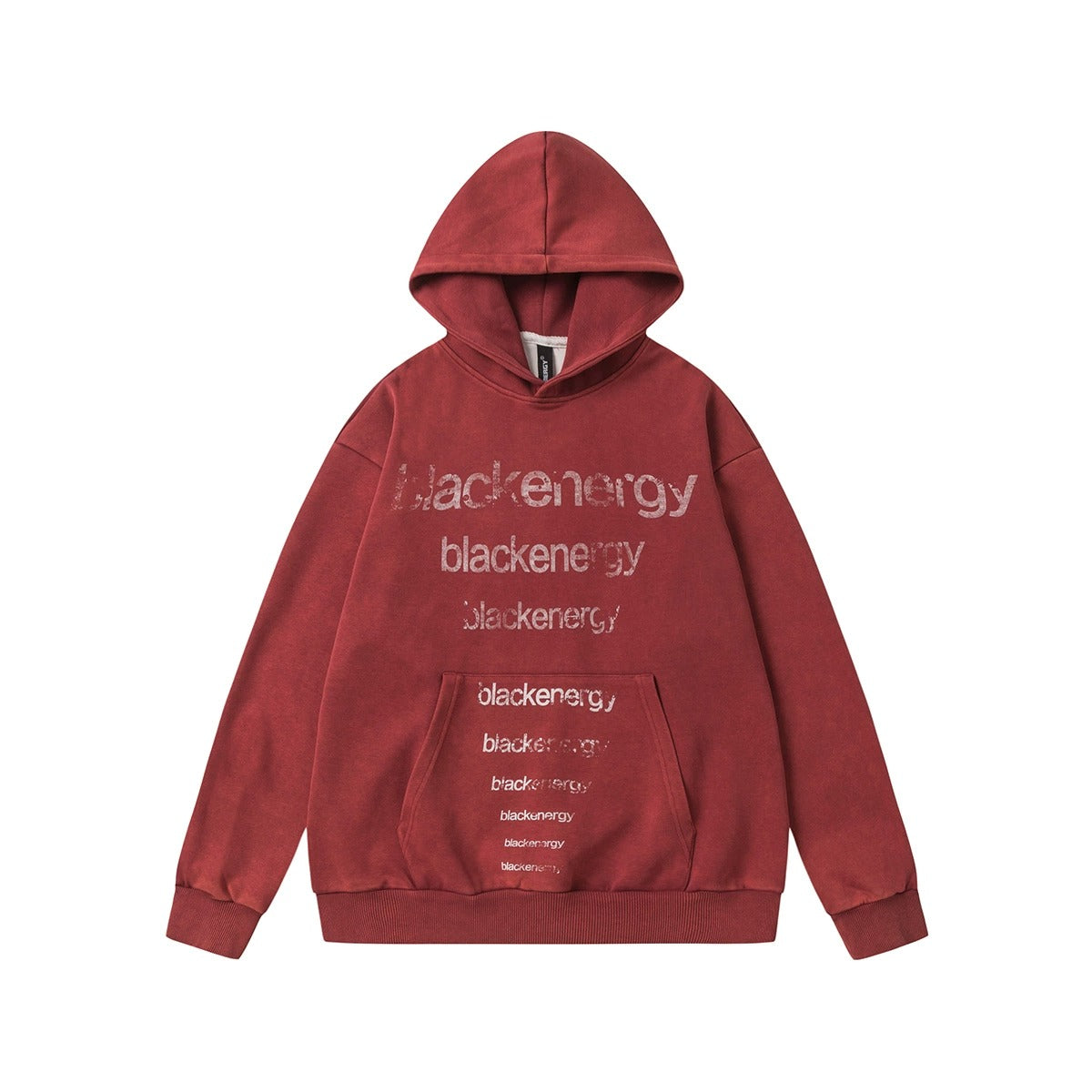 Distressed Letter Print Hoodie MB7105