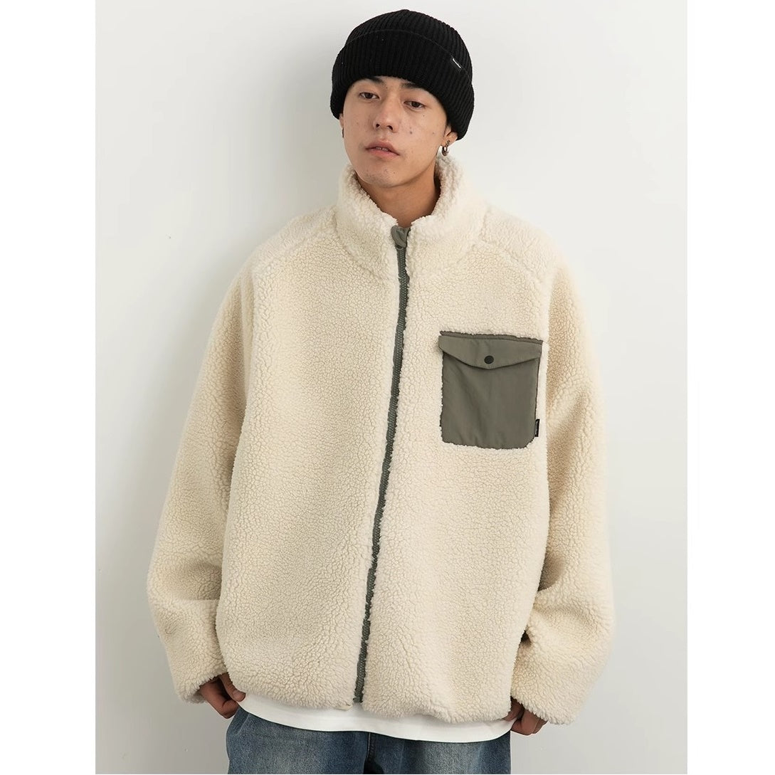 Stand Collar Boa Jacket MB7267