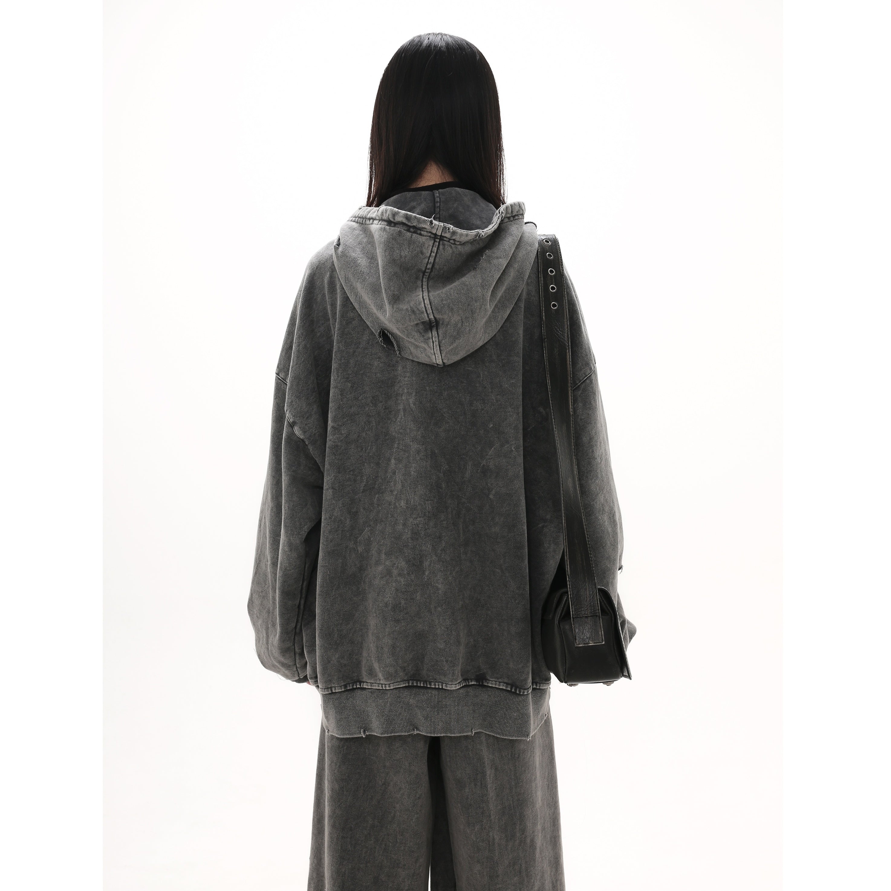 【上下別売り】Distressed Ripped Hooded Jacket MB7329