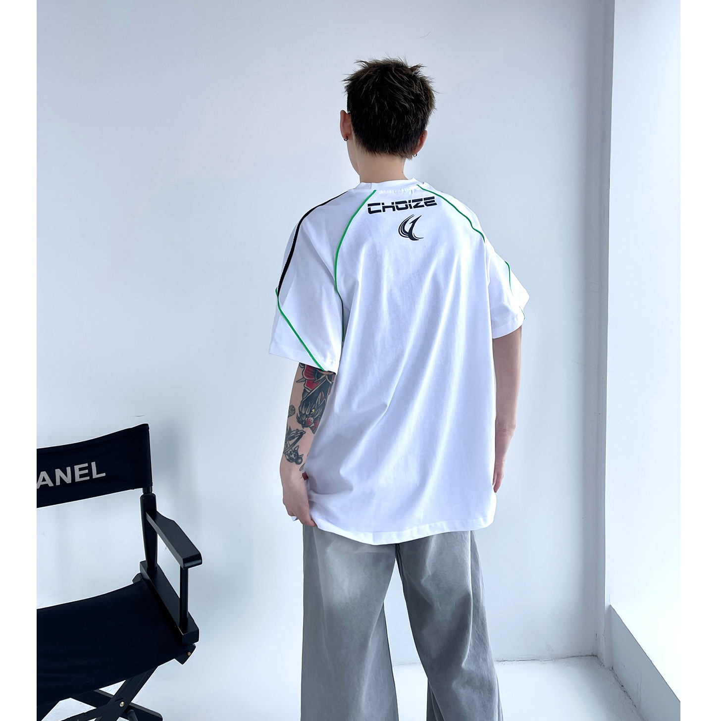 Motorcycle Print Sporty T-shirt EAT004