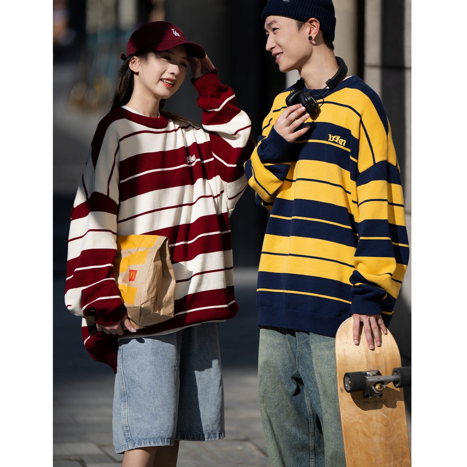 Retro Border Boyish Sweater BI2031